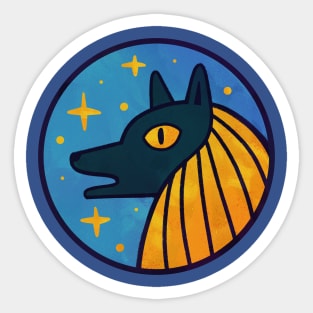 Anubis and the Cosmos Sticker